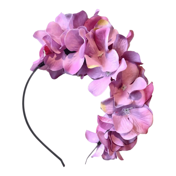 Diadema Rosa Fucsia Pastel de 15 cm