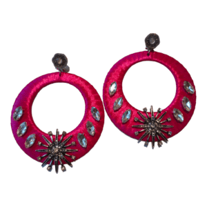 Pendientes de Flamenca Fucsia Estrella