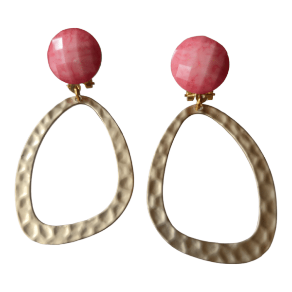 Pendientes Dorados y Rosa Mate Urban