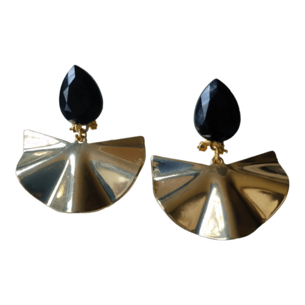 Pendientes Capote Dorado y Negro