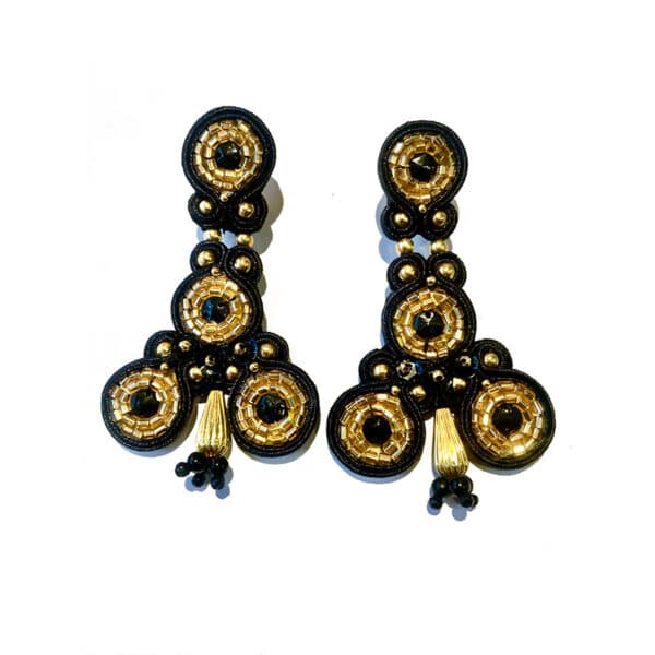 Pendientes taurinos de soutache